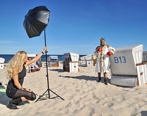 Fotoshooting mit Boxking Arthur Abraham